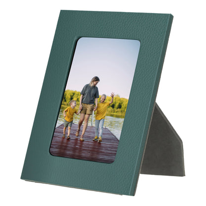 Live Leather Photo Frame - TORONATA - color_ Dark Green