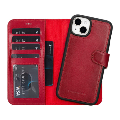 casper iphone 14 series detachable leather wallet case - toronata - 