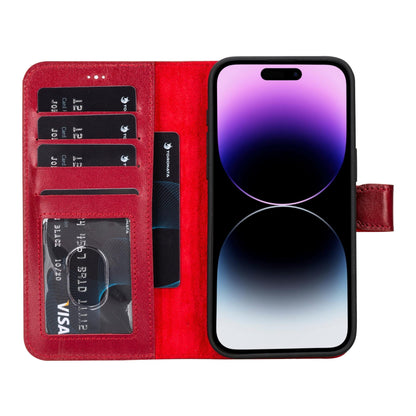 casper iphone 14 series detachable leather wallet case - toronata - 