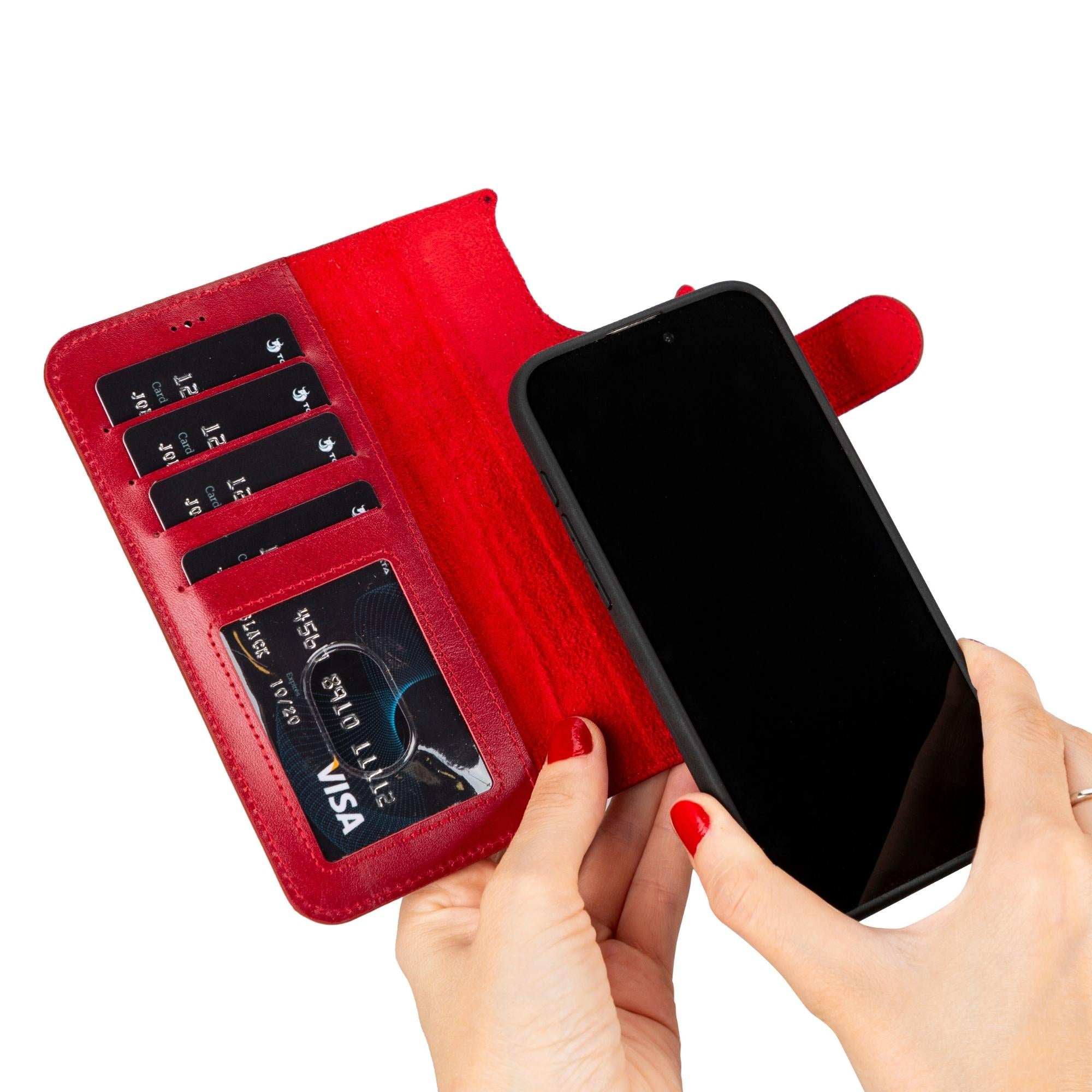 casper iphone 14 series detachable leather wallet case - toronata - 