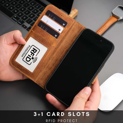 Casper iPhone 16 Pro Wallet Case Leather MagSafe - TORONATA - 