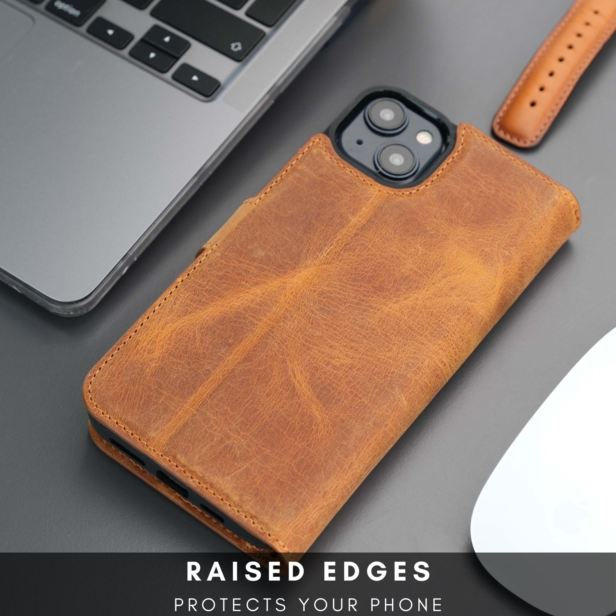 Casper Leather iPhone 14 Plus Wallet Case | MagSafe - TORONATA - 