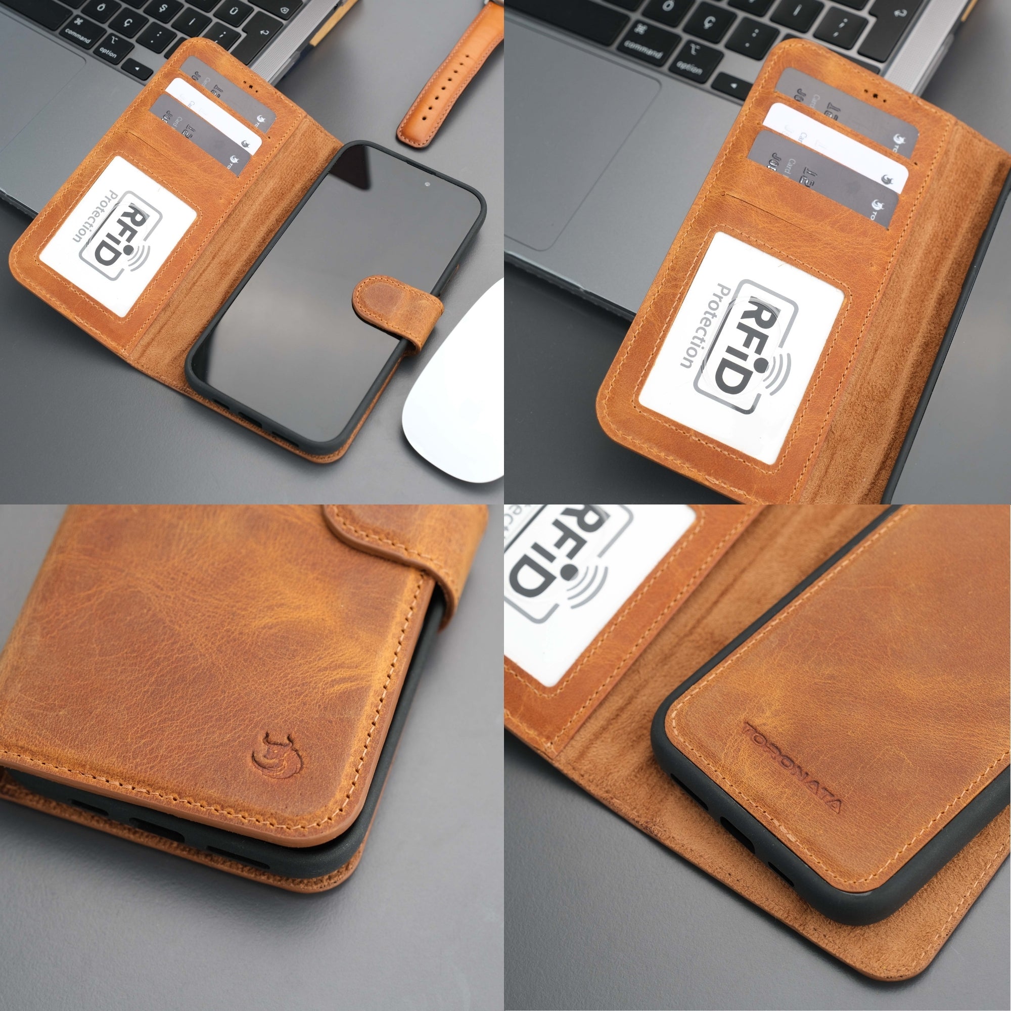 Casper iPhone 16 Plus Wallet Case Leather MagSafe - TORONATA - 
