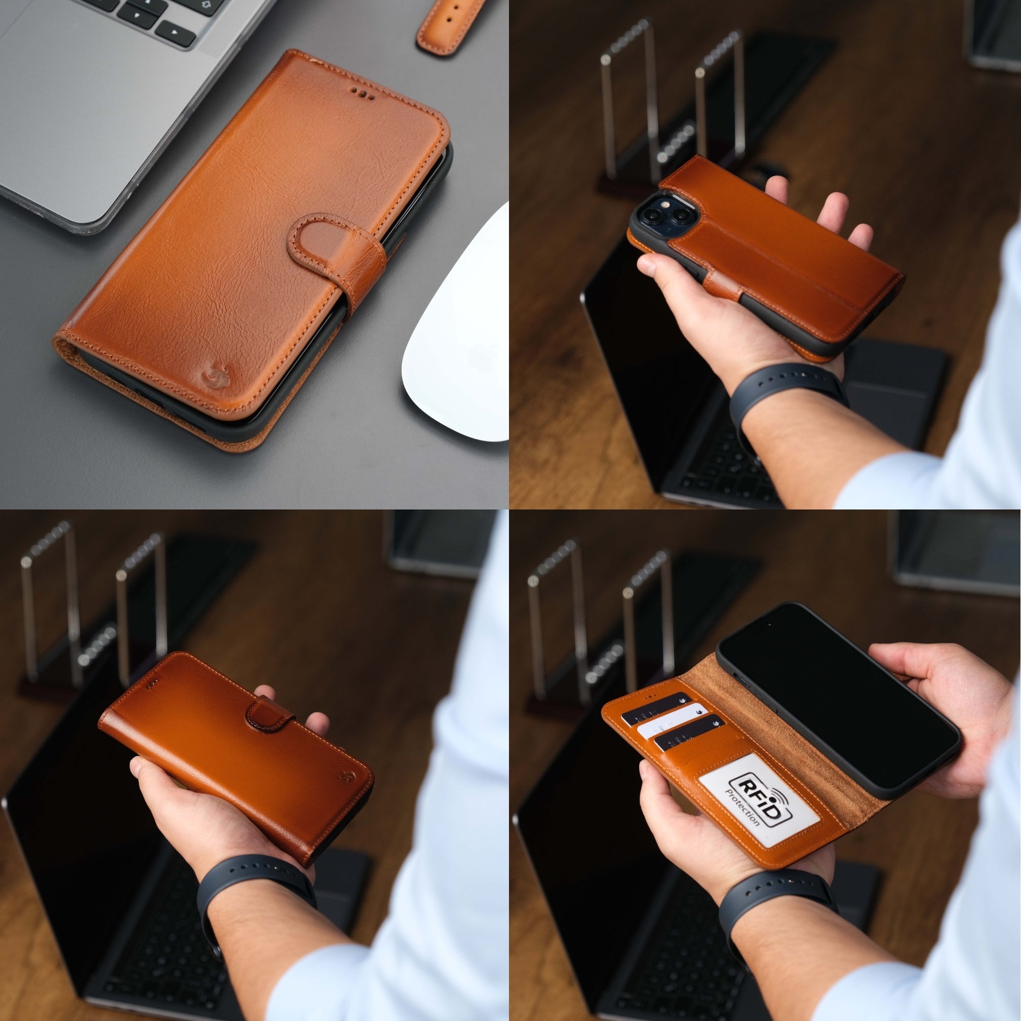 Casper Leather iPhone 14 Plus Wallet Case | MagSafe - TORONATA - 