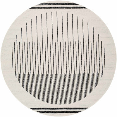 Angus Black&White Geometric Area Rug