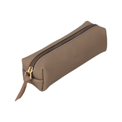 Multibox Leather Pencil Case - TORONATA - color_ Pebble Moccasin