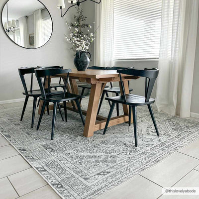 Barny Sage Flat Pile Washable Rug