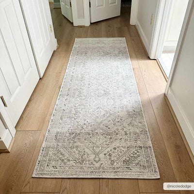 Barny Sage Flat Pile Washable Rug