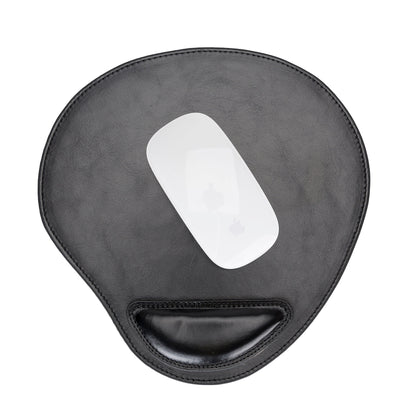 Cushioned Leather Mouse Pad - TORONATA - color_ Black