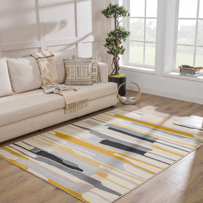 Southfields Mustard Modern Rug