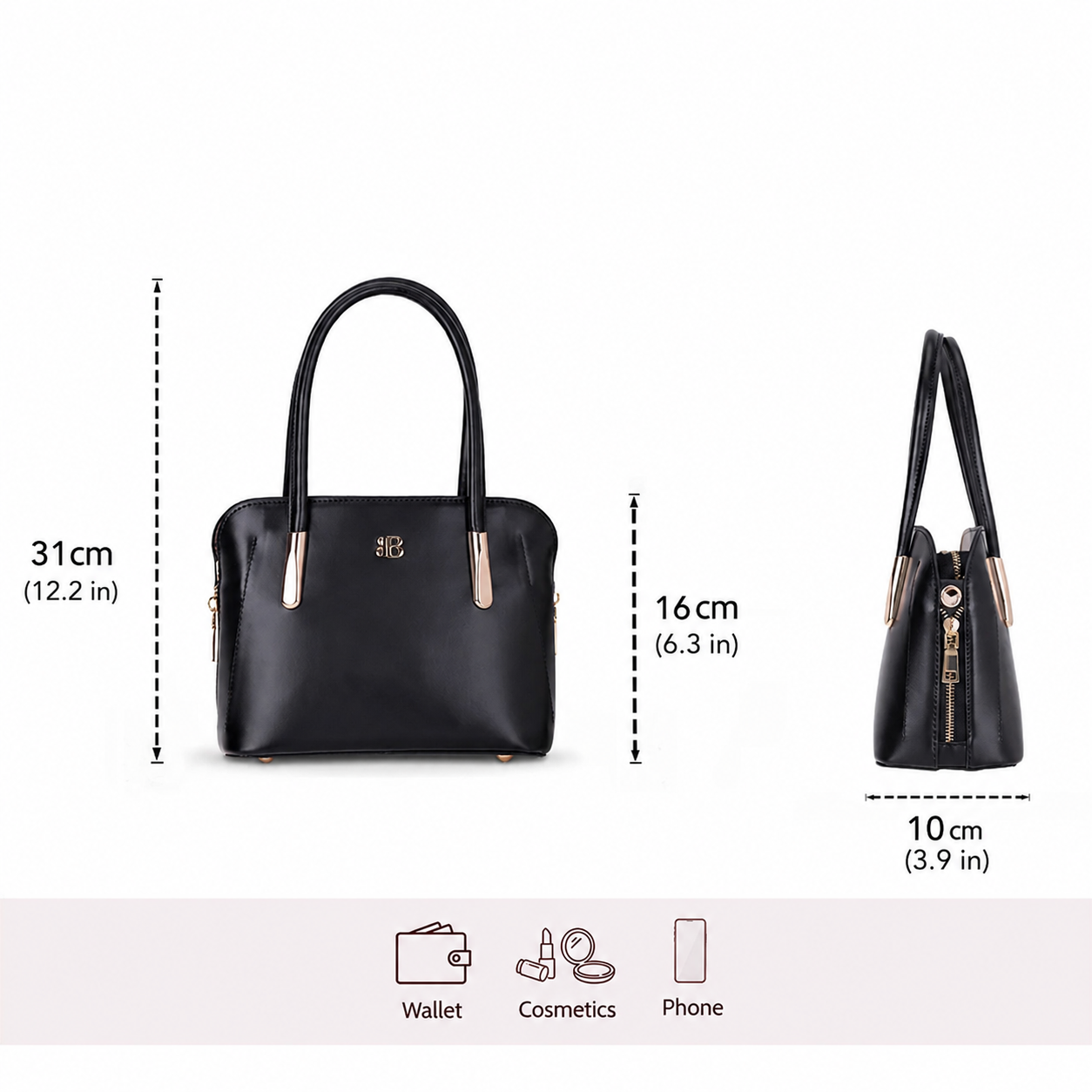 Belmont Satchel Handbag & Crossbody Purse - 