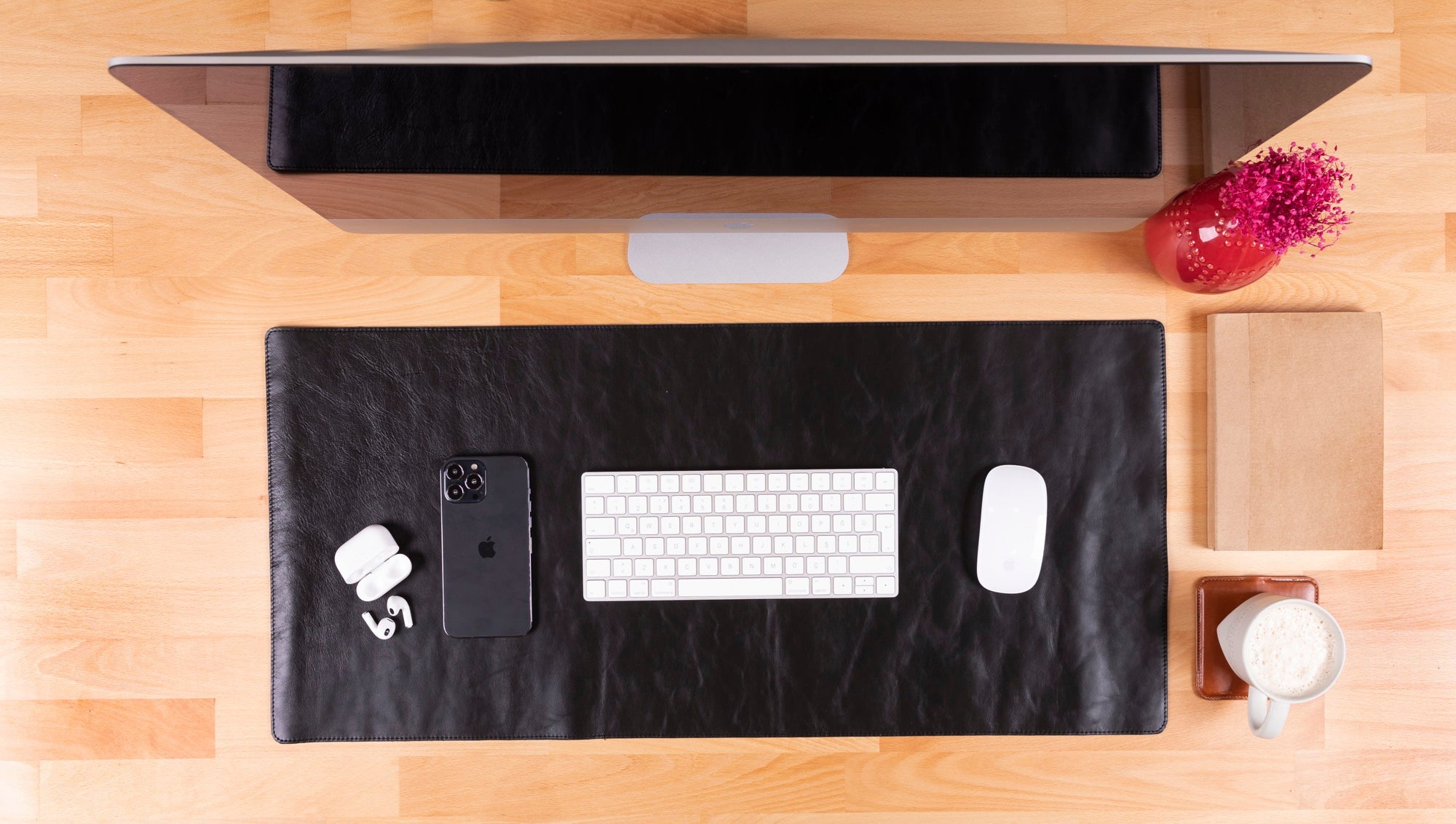 Natural Leather Desk Mat - TORONATA - color_