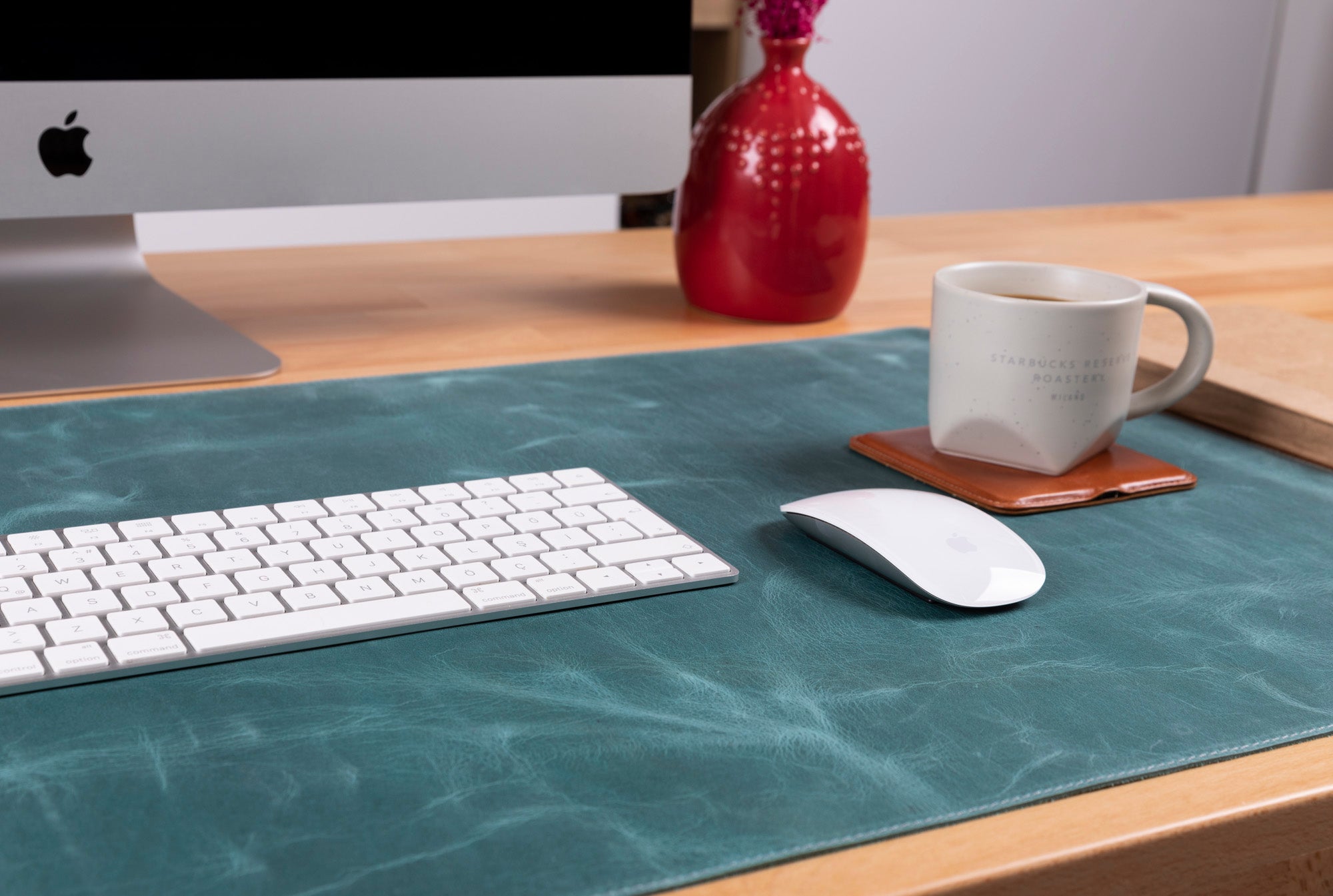 Natural Leather Desk Mat - TORONATA - color_