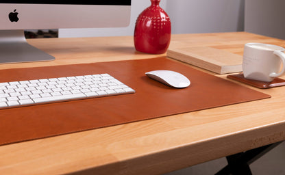 Natural Leather Desk Mat - TORONATA - color_