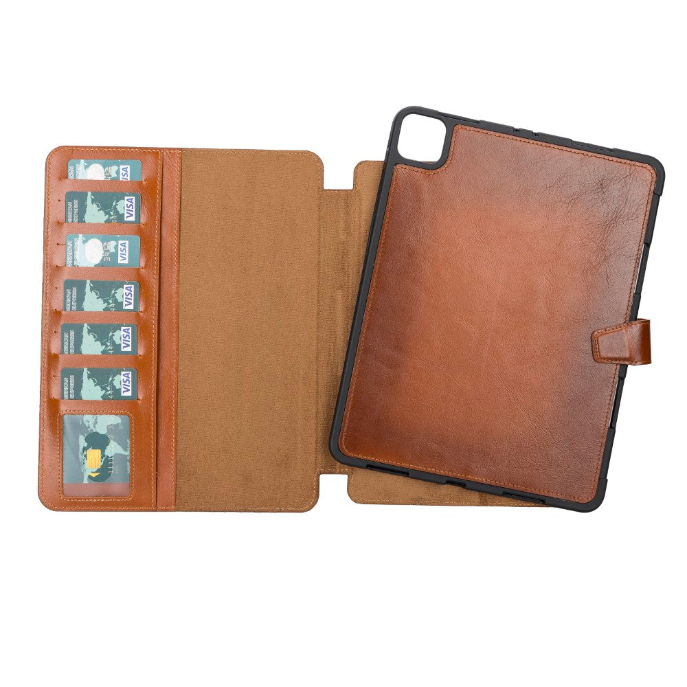 Eto iPad Pro 11" Leather Wallet Case - TORONATA - color_ Tan
