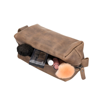Eve Leather Dopp Kit, Medium - TORONATA - color_ Sandy Brown