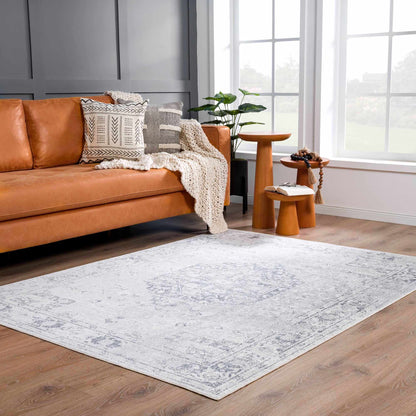 Akram Antrasit Flat Pile Washable Rug