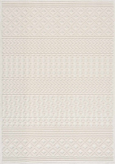 Drago White Washable Area Rug