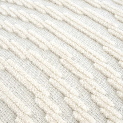 Deron White Washable 3D Rug