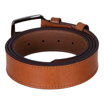 Globe Genuine Leather Belt – Handmade Premium Men’s Belt with Heavy-Duty Metal Buckle