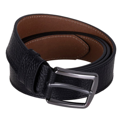 Globe Genuine Leather Belt – Handmade Premium Men’s Belt with Heavy-Duty Metal Buckle