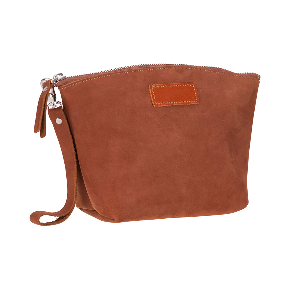 Avondale Premium Leather Dopp Kit - Travel Makeup Bag for Men & Women - TORONATA - #color_tan