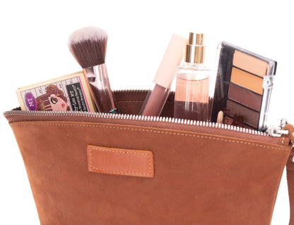 Avondale Premium Leather Dopp Kit - Travel Makeup Bag for Men & Women - TORONATA - 