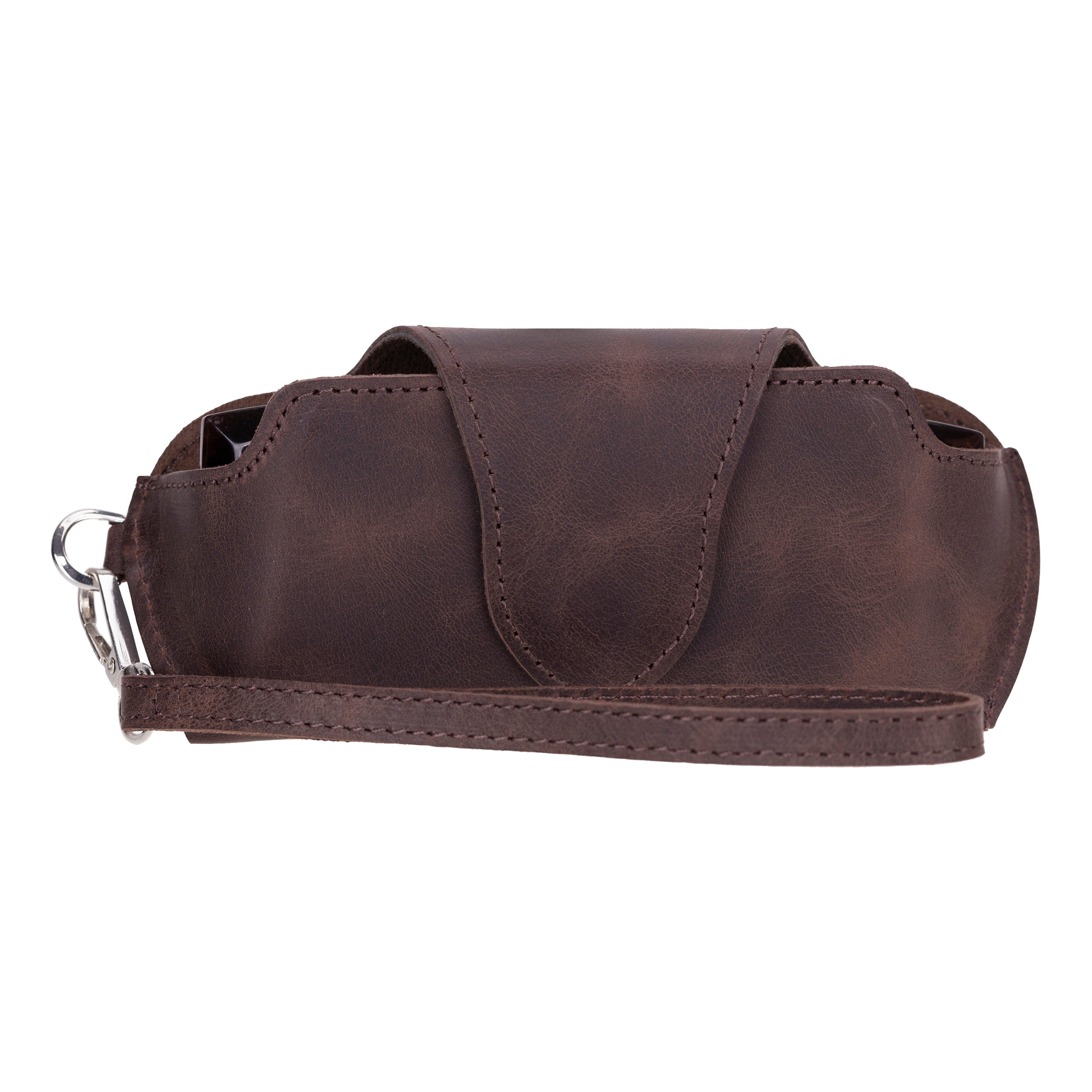 Riviera Leather Glasses Case - TORONATA - color_ Brown