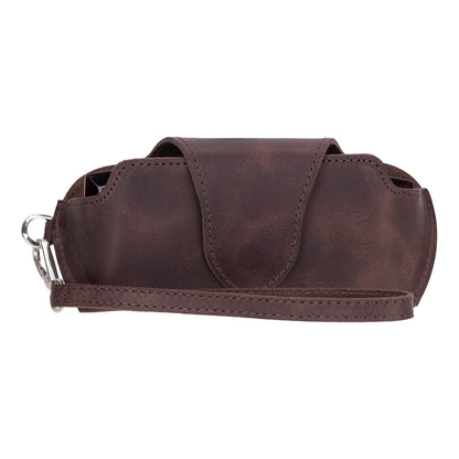 Riviera Leather Glasses Case - TORONATA - color_ Brown