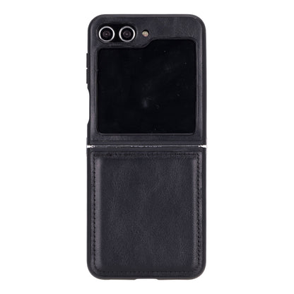 Flex Cover Samsung Z Flip 5 Leather Case - TORONATA - color_ Black