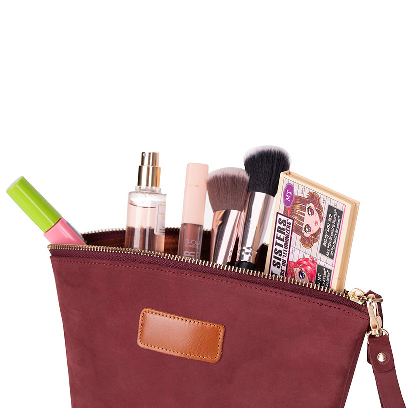 Avondale Premium Leather Dopp Kit - Travel Makeup Bag for Men & Women - TORONATA - 