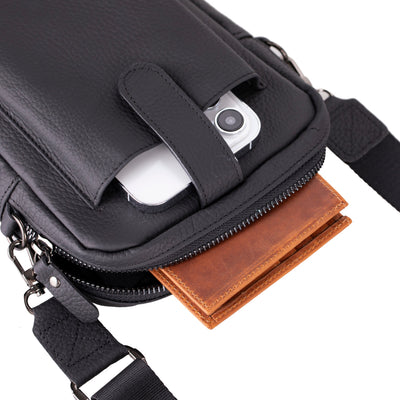 Pisa Leather Crossbody Bag - TORONATA - 