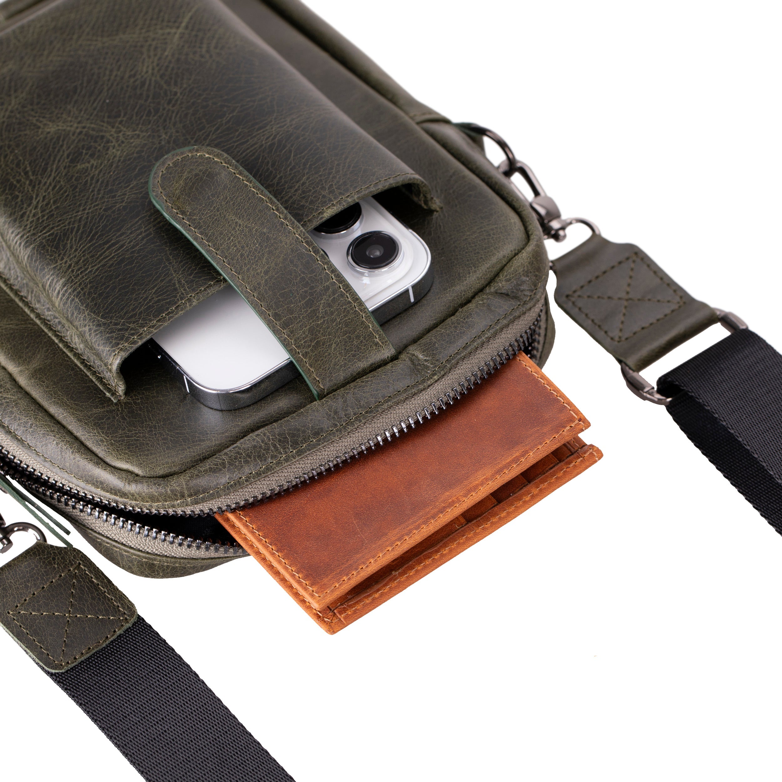 Pisa Leather Crossbody Bag - TORONATA - color_