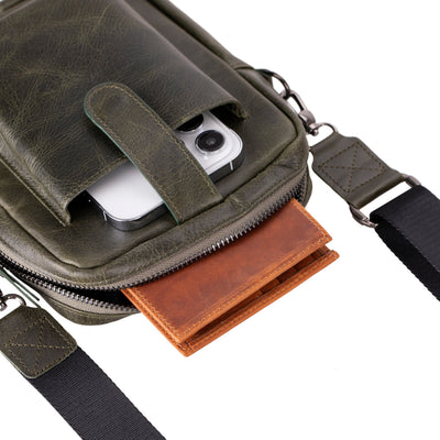 Pisa Leather Crossbody Bag - TORONATA - 
