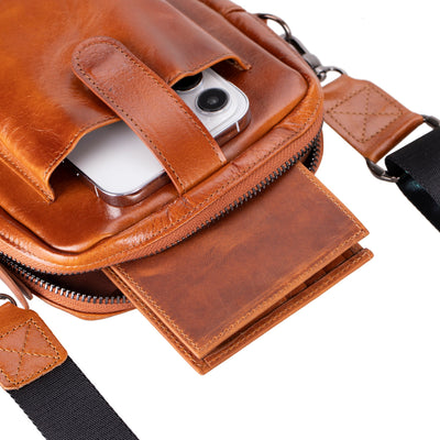 Pisa Leather Crossbody Bag - TORONATA - 