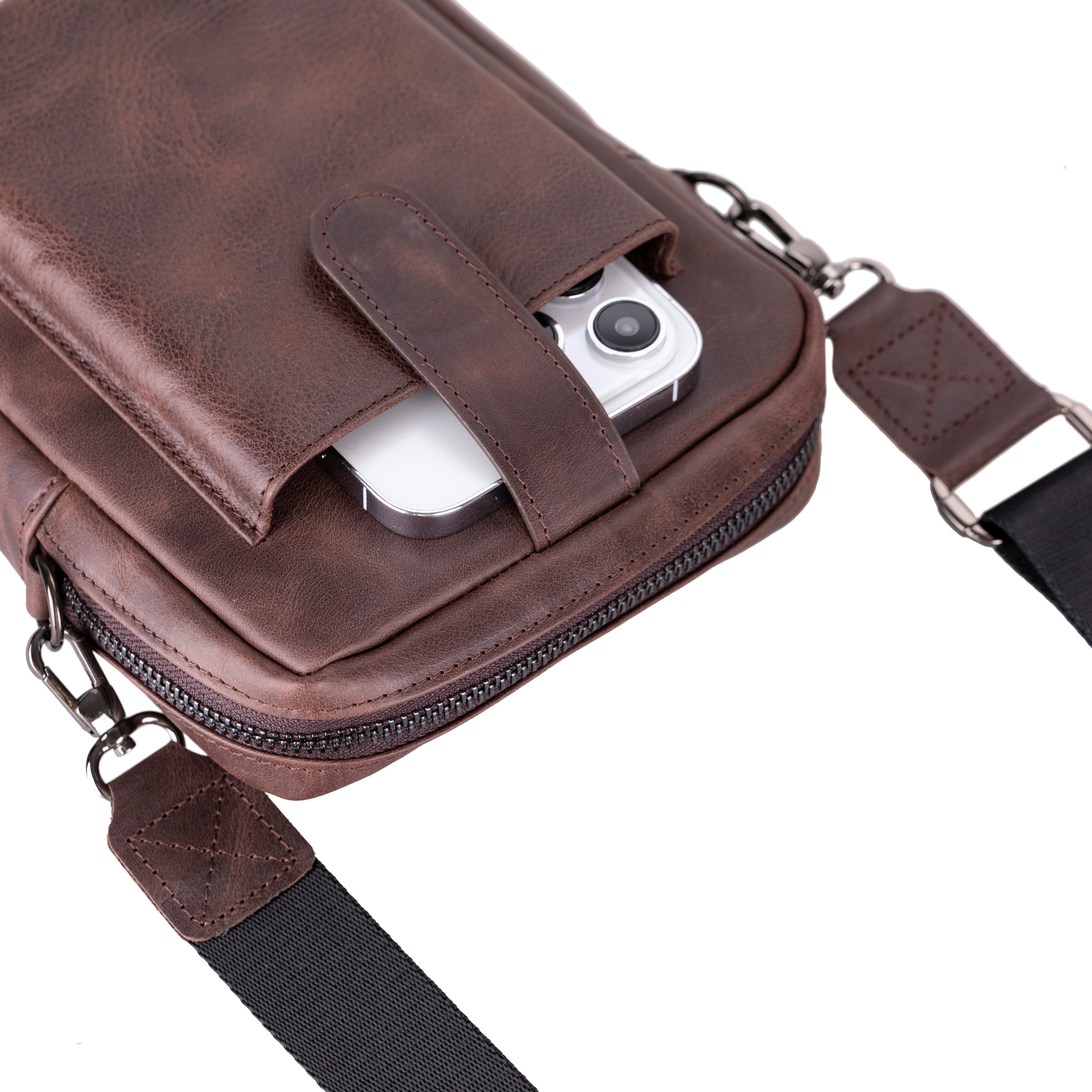 Pisa Leather Crossbody Bag - TORONATA - color_