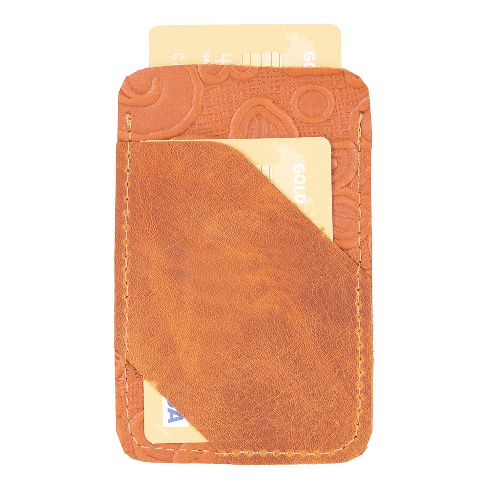 Forli Leather Card Holder - TORONATA - color_ Saddle Brown