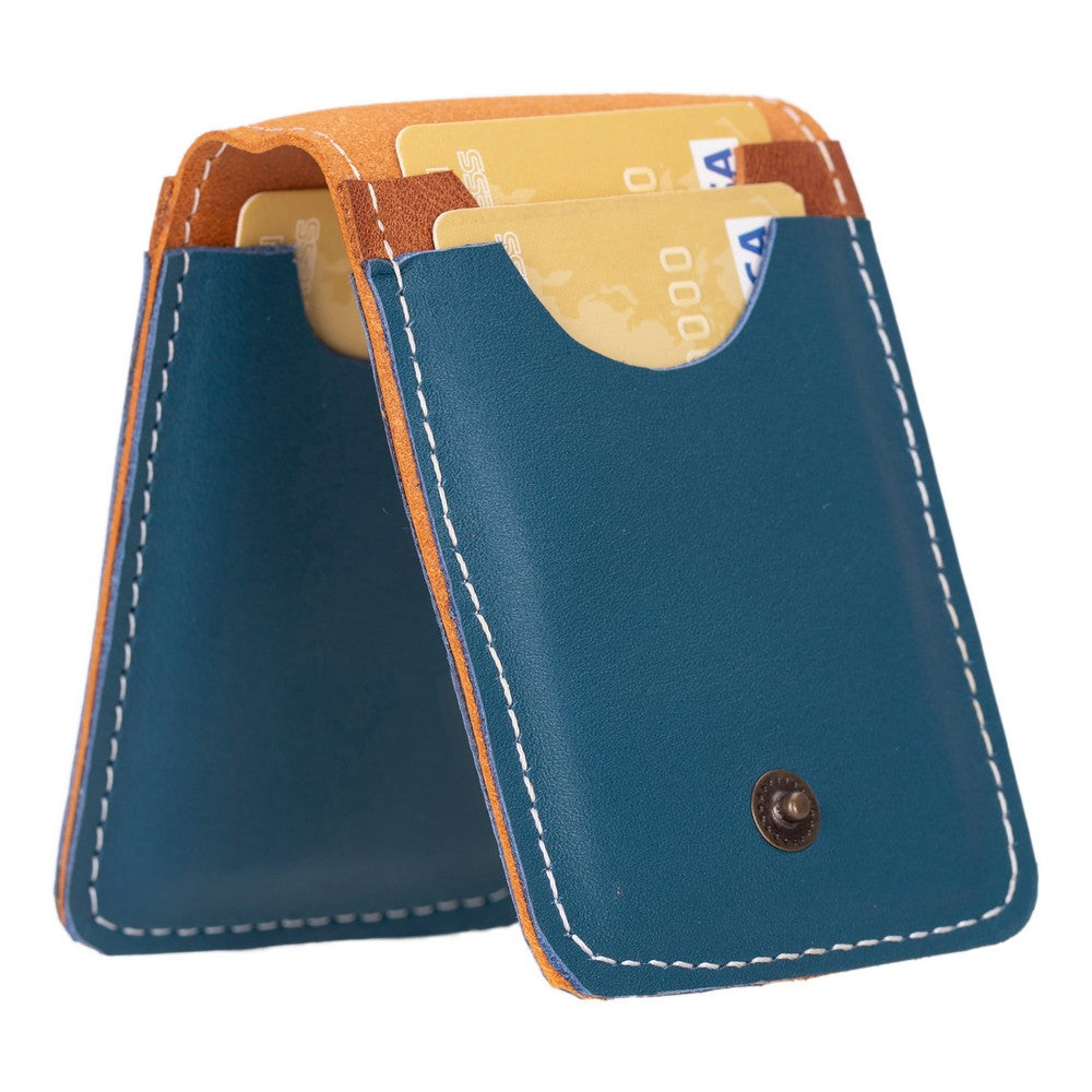 Bella Leather Card Holder - TORONATA - color_ Blue