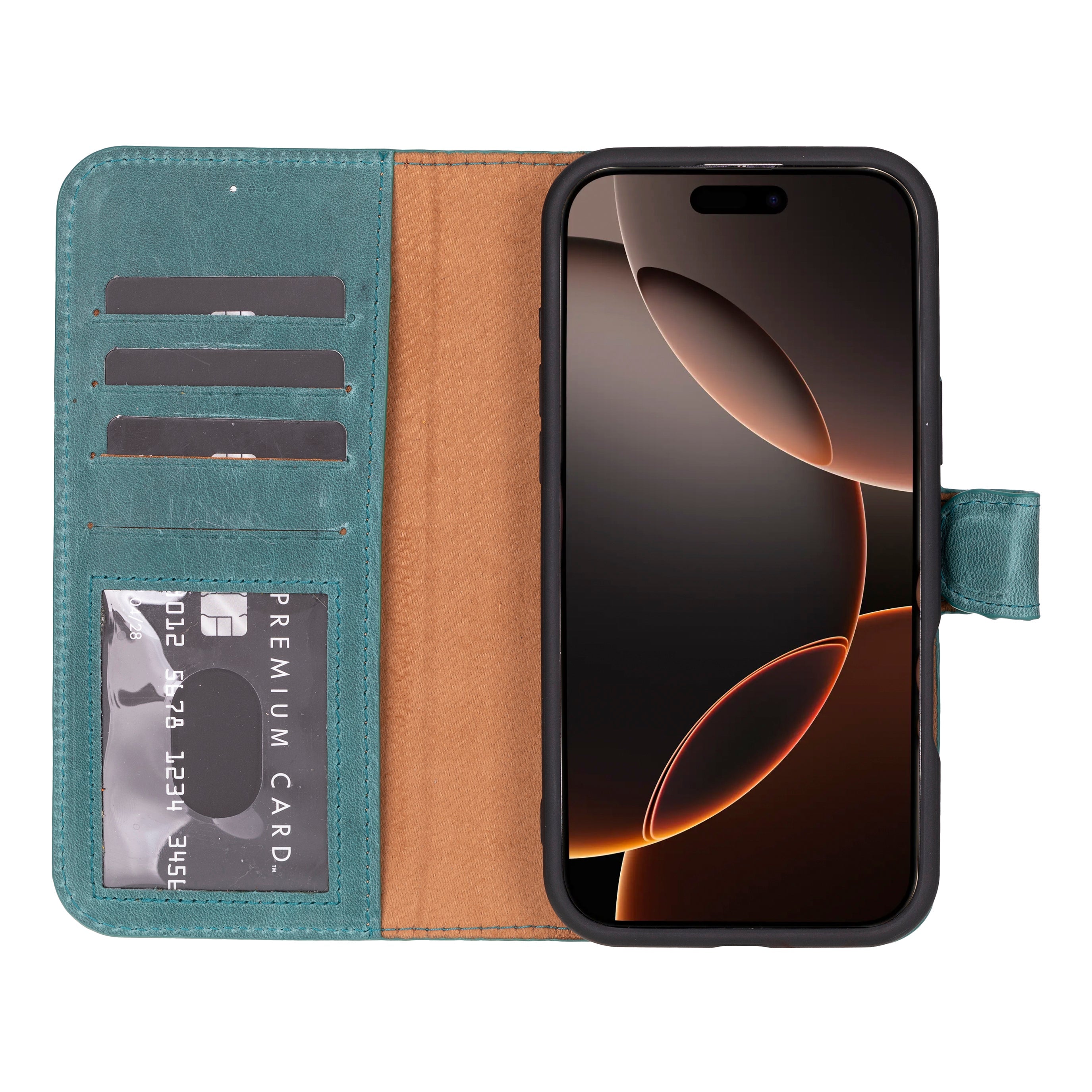 Magic iPhone 16 Pro Detachable Leather Wallet Case - TORONATA - color_