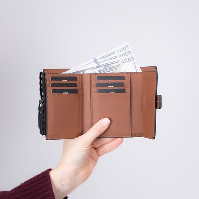 Camden Women’s Leather Wallet | Compact Genuine Leather 