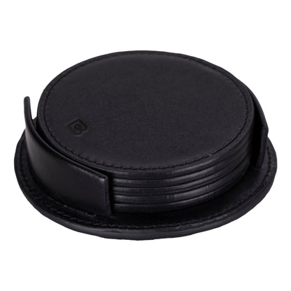 Lavion Leather Cup Coaster Set
