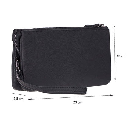 Majeste Leather Clutch Bag