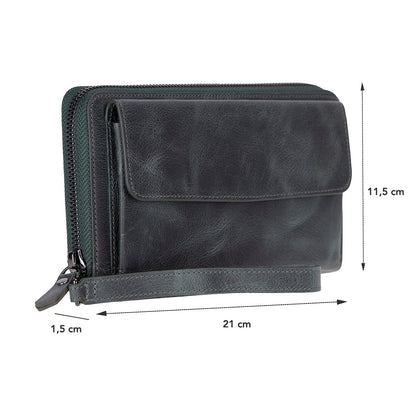 Anchorage Leather Wallet – Phone Holder & 12 Card Slots 