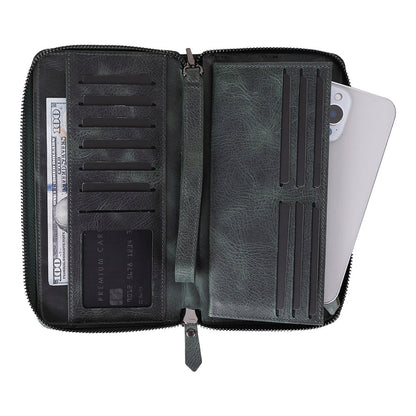 Anchorage Leather Wallet – Phone Holder & 12 Card Slots 