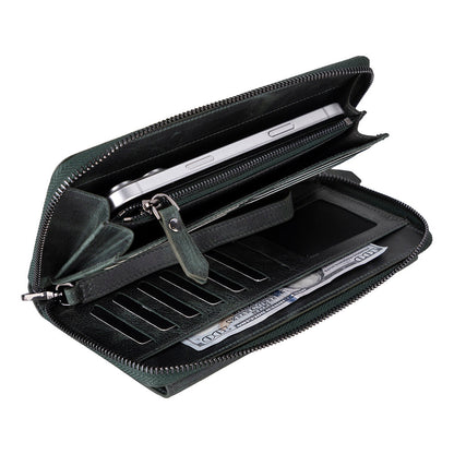 Anchorage Leather Wallet – Phone Holder & 12 Card Slots 