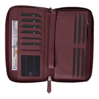 Anchorage Leather Wallet – Phone Holder & 12 Card Slots 