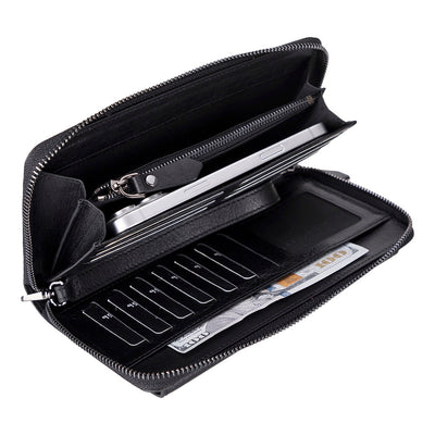 Anchorage Leather Wallet – Phone Holder & 12 Card Slots 