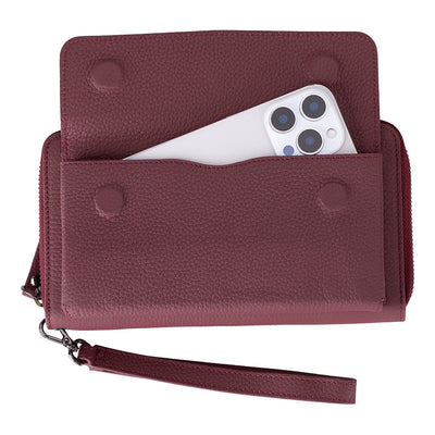 Anchorage Leather Wallet – Phone Holder & 12 Card Slots 