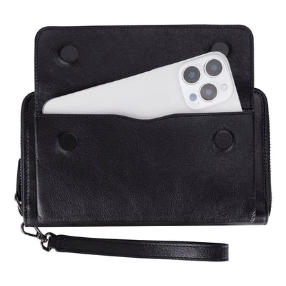 Anchorage Leather Wallet – Phone Holder & 12 Card Slots 