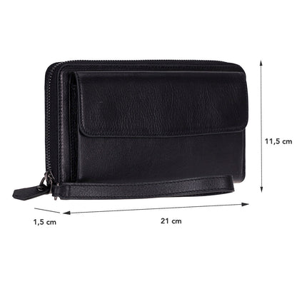 Anchorage Leather Wallet – Phone Holder & 12 Card Slots 